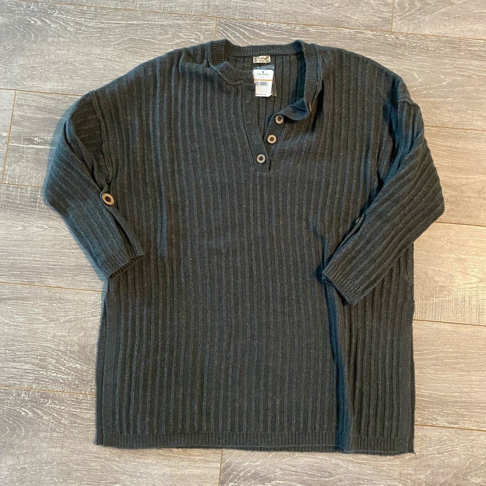 Free People Around the Clock Sweater- Charcoal